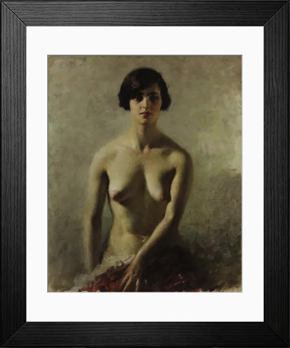 Framed Print : Busto di donna. Nudo (Donna d'Abruzzo), 1925. Creator: Palanti, Giuseppe (1881-1946). Busto di donna. Nudo (Donna d'Abruzzo), 1925. Creator: Palanti, Giuseppe (1881-1946)