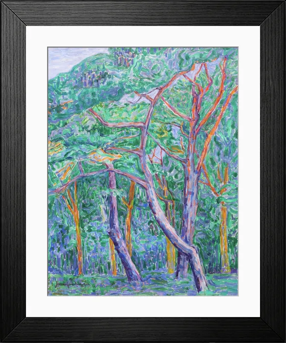 Framed Print : Pinewood, 1908. Creator: Heemskerck, Jacoba van (1876-1923) Framed Print : Pinewood, 1908. Creator: Heemskerck, Jacoba van (1876-1923)
