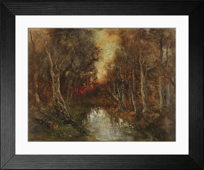 Framed Print : Tramonto (Sunset), 1882-1885. Creator: Mariani, Pompeo (1857-1927) Framed Print : Tramonto (Sunset), 1882-1885. Creator: Mariani, Pompeo (1857-1927)