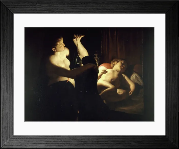 Framed Print : Cupid and Psyche, 1638-1640. Creator: Bigot, Trophime (1597-1650) Framed Print : Cupid and Psyche, 1638-1640. Creator: Bigot, Trophime (1597-1650)