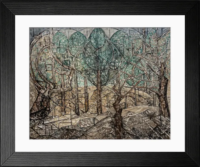 Framed Print : Woodland I, 1913. Creator: Heemskerck, Jacoba van (1876-1923) Framed Print : Woodland I, 1913. Creator: Heemskerck, Jacoba van (1876-1923)