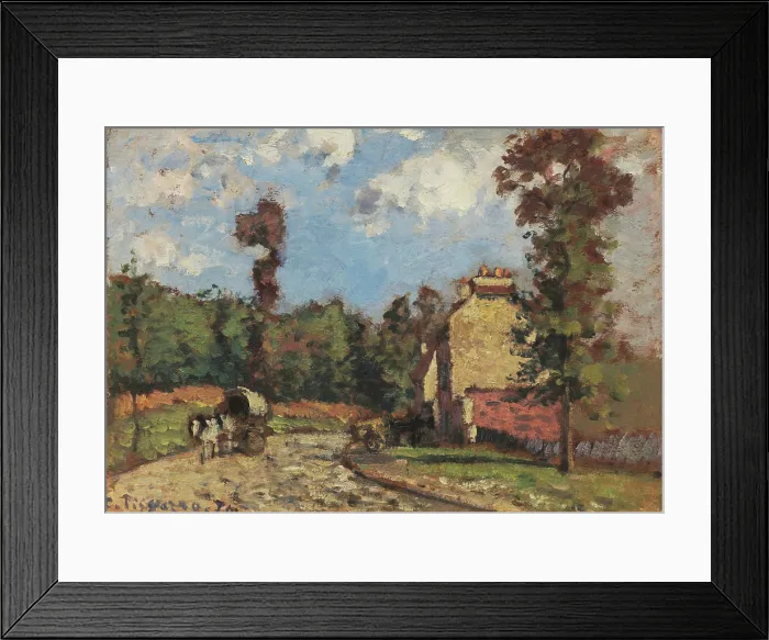 Framed Print : Road to Versailles, Marly-le-Roi, 1870. Creator: Pissarro, Camille (1830-1903) Framed Print : Road to Versailles, Marly-le-Roi, 1870. Creator: Pissarro, Camille (1830-1903)