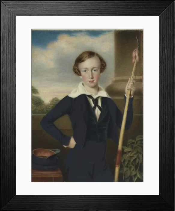 Framed Print : Portrait of Franz Joseph I of Austria, c1840. Creator: Daffinger, Moritz Michael (1790-1849) Framed Print : Portrait of Franz Joseph I of Austria, c1840. Creator: Daffinger, Moritz Michael (1790-1849)