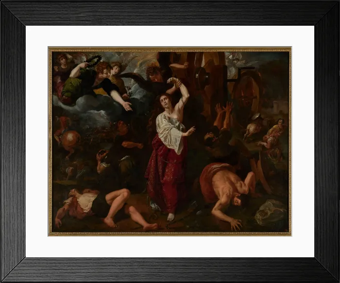 Framed Print : The Martyrdom of Saint Catherine, c1617. Creator: Castello, Vicent (1585-1636) Framed Print : The Martyrdom of Saint Catherine, c1617. Creator: Castello, Vicent (1585-1636)