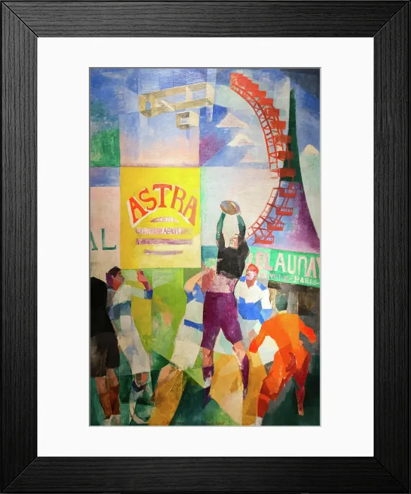 Framed Print : L'equipe de Cardiff (The Cardiff Team), 1912-1913. Creator: Delaunay, Robert (1885-1941). L'equipe de Cardiff (The Cardiff Team), 1912-1913 Framed Print : L'equipe de Cardiff (The Cardiff Team), 1912-1913. Creator: Delaunay, Robert (1885-1941). L'equipe de Cardiff (The Cardiff Team), 1912-1913