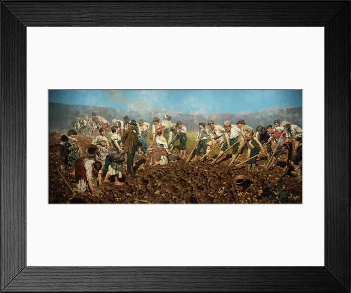 Framed Print : Alla vanga, 1890. Creator: Ferraguti, Arnaldo (1862&ndash1925) Framed Print : Alla vanga, 1890. Creator: Ferraguti, Arnaldo (1862&ndash1925)