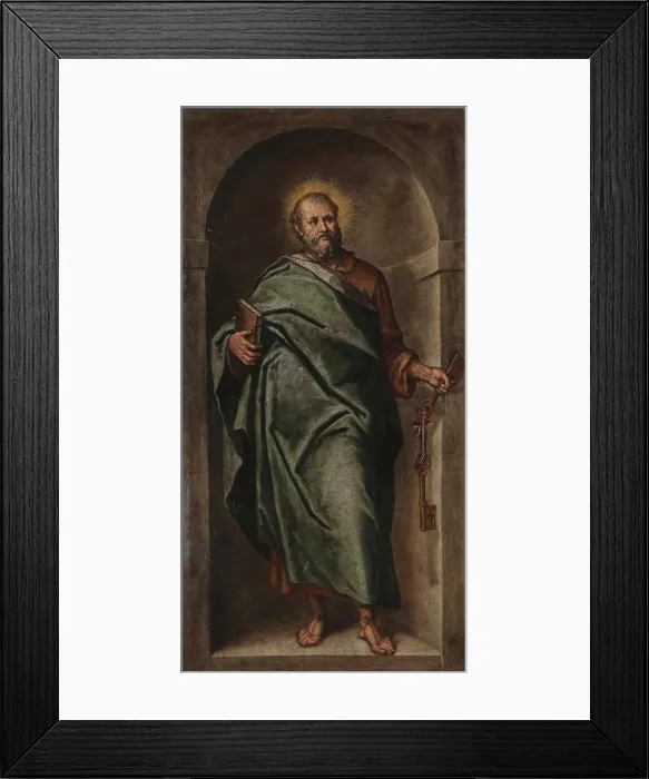 Framed Print : Saint Peter, 1615-1620. Creator: Ghirardoni, Giovanni Andrea (1557-1628) Framed Print : Saint Peter, 1615-1620. Creator: Ghirardoni, Giovanni Andrea (1557-1628)
