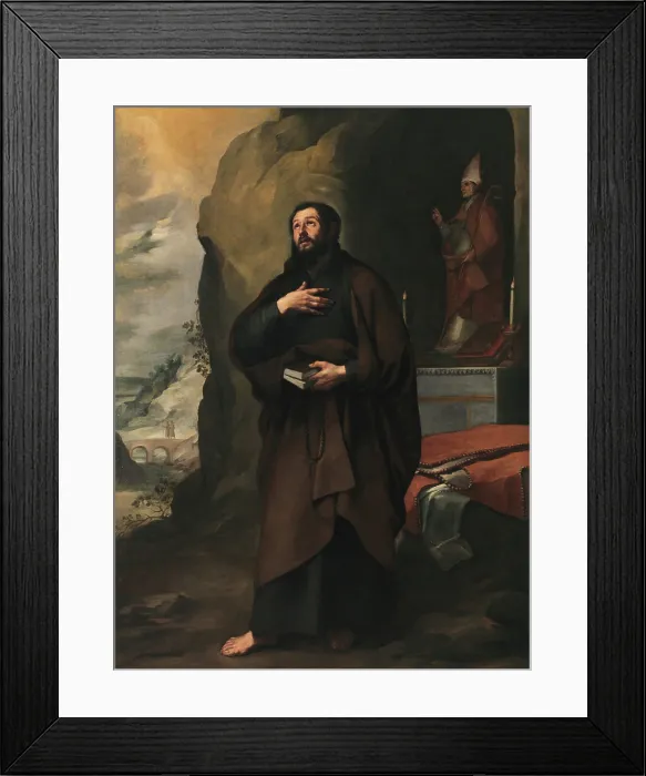 Framed Print : Saint Adelelmus of Burgos, c1655. Creator: Murillo, Bartolome Esteban (1617-1682) Framed Print : Saint Adelelmus of Burgos, c1655. Creator: Murillo, Bartolome Esteban (1617-1682)