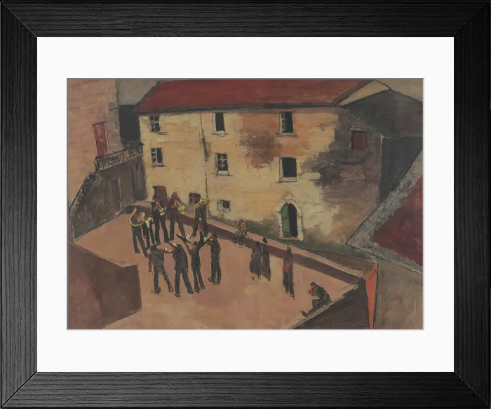 Framed Print : Piazza Giustagnana. Creator: Viani, Lorenzo (1882-1936) Framed Print : Piazza Giustagnana. Creator: Viani, Lorenzo (1882-1936)