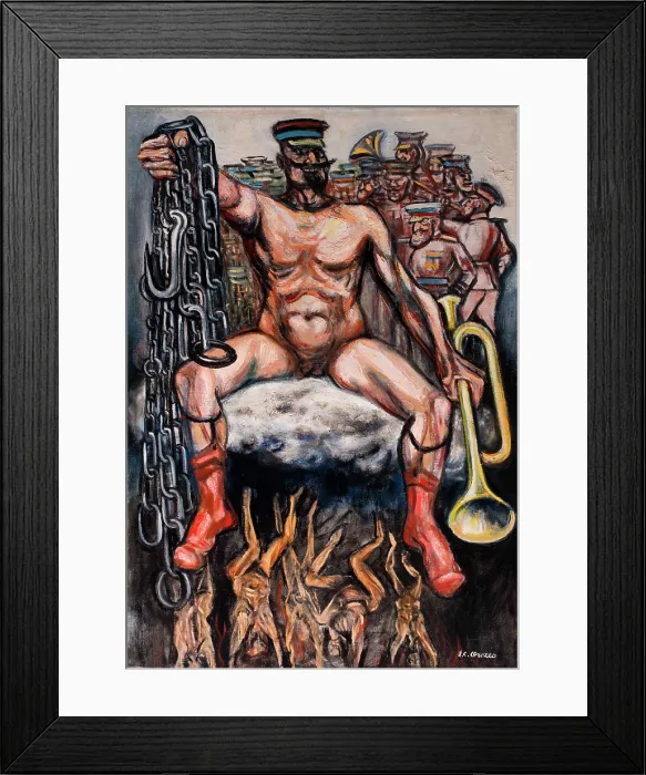Framed Print : The tyrant (The dictator), 1947. Creator: Orozco, Jose Clemente (1883-1949) Framed Print : The tyrant (The dictator), 1947. Creator: Orozco, Jose Clemente (1883-1949)