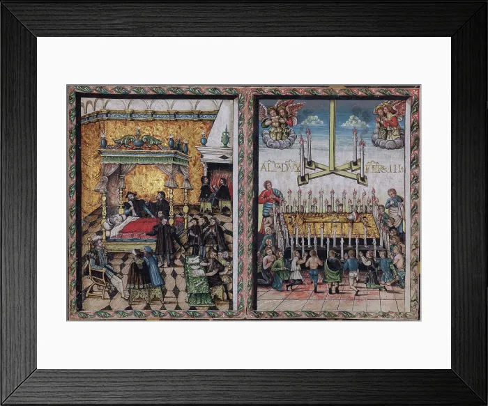 Framed Print : Cover of The Testament of Alfonso d'Este, third Duke of Ferrara, 1534. Creator: Anonymous. Cover of The Testament of Alfonso d'Este, third Duke of Ferrara, 1534 Framed Print : Cover of The Testament of Alfonso d'Este, third Duke of Ferrara, 1534. Creator: Anonymous. Cover of The Testament of Alfonso d'Este, third Duke of Ferrara, 1534