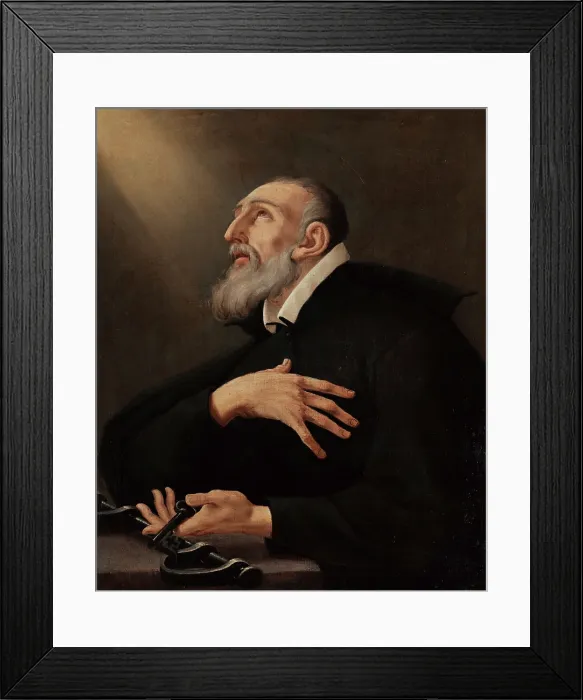 Framed Print : Saint Jerome Emiliani, 1669. Creator: Graziani, Ercole, the Elder (1651-1726) Framed Print : Saint Jerome Emiliani, 1669. Creator: Graziani, Ercole, the Elder (1651-1726)