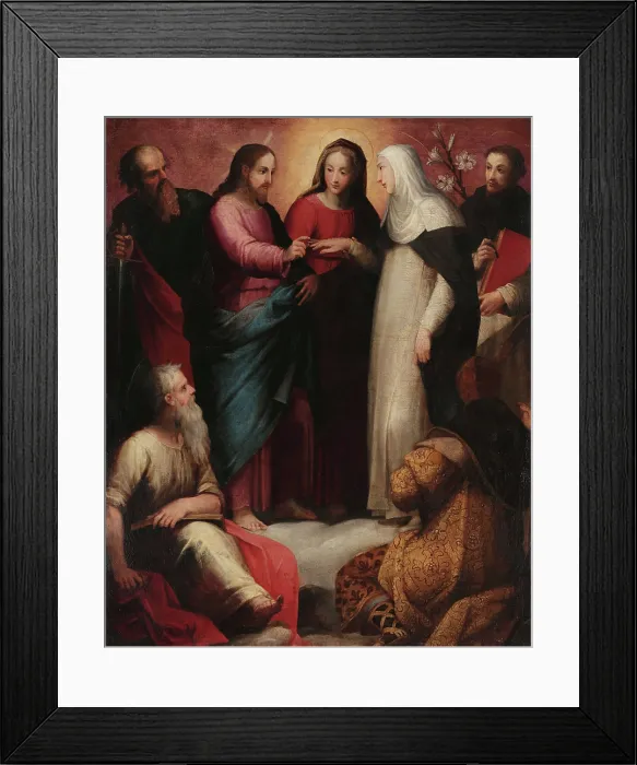 Framed Print : The Mystical Marriage of Saint Catherine, c1595. Creator: Balducci, Giovanni (1560-1631) Framed Print : The Mystical Marriage of Saint Catherine, c1595. Creator: Balducci, Giovanni (1560-1631)