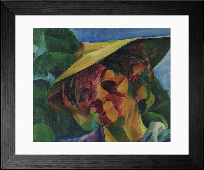 Framed Print : Ritratto della signora Busoni, 1916. Creator: Boccioni, Umberto (1882-1916) Framed Print : Ritratto della signora Busoni, 1916. Creator: Boccioni, Umberto (1882-1916)