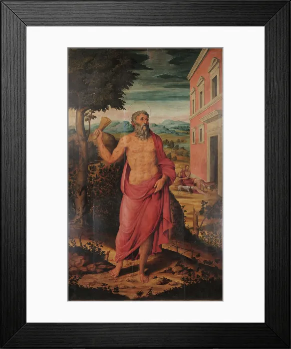 Framed Print : Saint Lazarus, 1569-1570. Creator: Roselli, Niccolo (active 1556-1580) Framed Print : Saint Lazarus, 1569-1570. Creator: Roselli, Niccolo (active 1556-1580)
