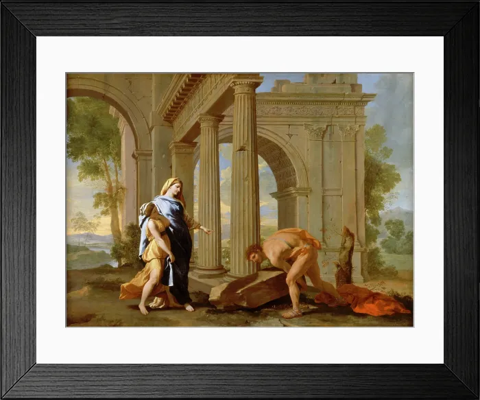 Framed Print : Theseus Finding the Sword and the Shoes of his Father, c1638. Creator: Lemaire, Jean (1598-1659) Framed Print : Theseus Finding the Sword and the Shoes of his Father, c1638. Creator: Lemaire, Jean (1598-1659)