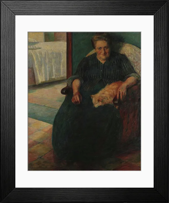 Framed Print : La signora Virginia, 1905. Creator: Boccioni, Umberto (1882-1916) Framed Print : La signora Virginia, 1905. Creator: Boccioni, Umberto (1882-1916)