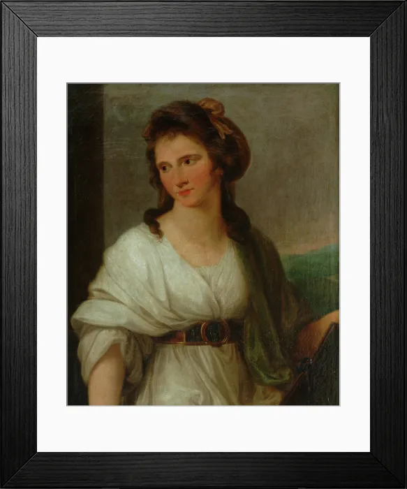 Framed Print : Portrait of Angelika Kauffmann, 1798. Creator: Montano, Manuel (1770-1846) Framed Print : Portrait of Angelika Kauffmann, 1798. Creator: Montano, Manuel (1770-1846)