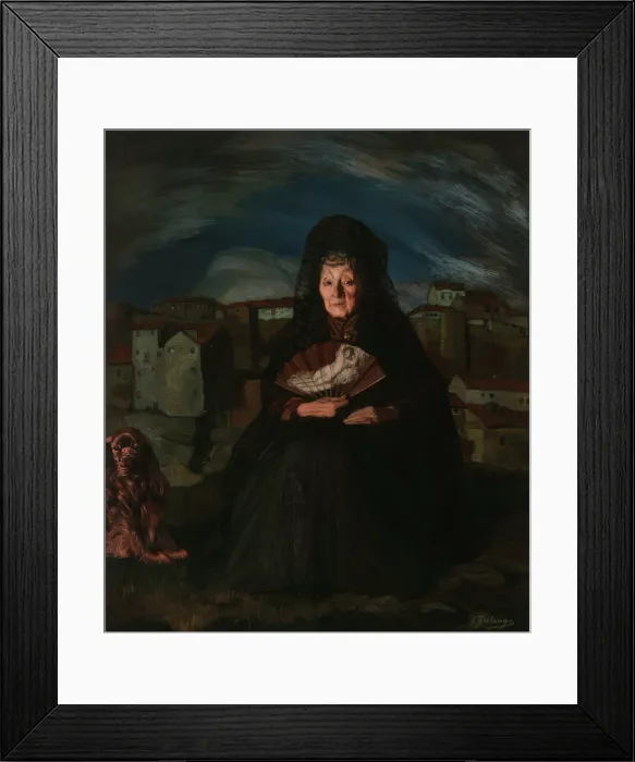 Framed Print : Portrait of Dona Rosita Gutierrez, c1915. Creator: Zuloaga y Zabaleto, Ignacio (1870-1945) Framed Print : Portrait of Dona Rosita Gutierrez, c1915. Creator: Zuloaga y Zabaleto, Ignacio (1870-1945)