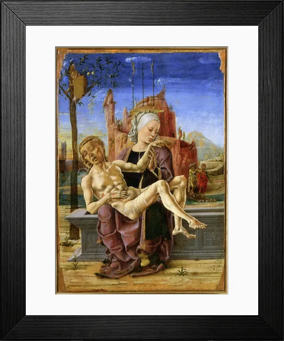Framed Print : Pieta, c1460. Creator: Tura, Cosimo (before 1431-1495) Framed Print : Pieta, c1460. Creator: Tura, Cosimo (before 1431-1495)
