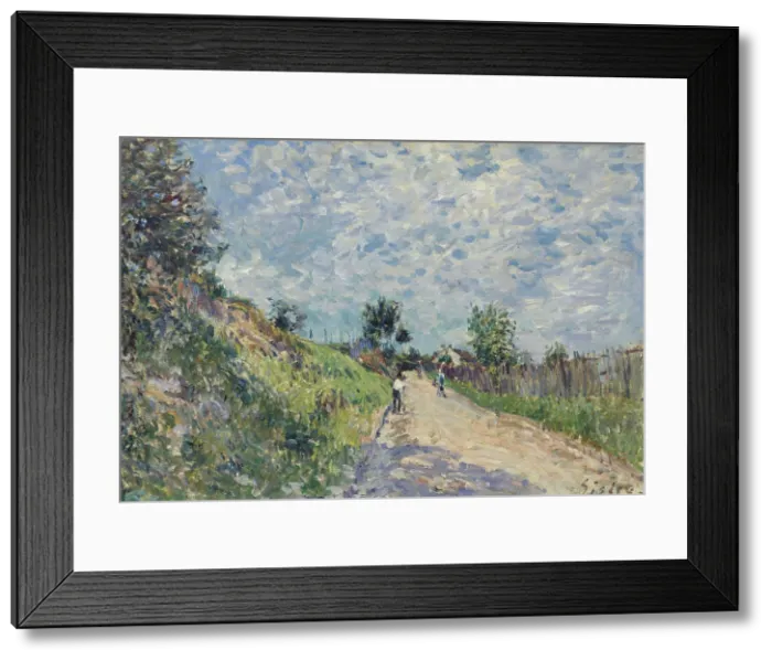 Framed Print : Chemin montant, 1870. Creator: Sisley, Alfred (1839-1899) Framed Print : Chemin montant, 1870. Creator: Sisley, Alfred (1839-1899)