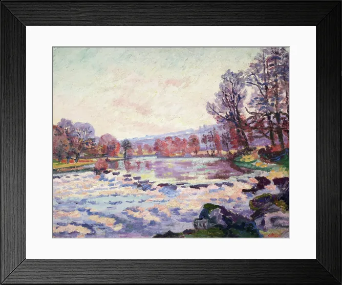 Framed Print : Winter on the Creuse, 1906. Creator: Guillaumin, Jean-Baptiste Armand (1841-1927) Framed Print : Winter on the Creuse, 1906. Creator: Guillaumin, Jean-Baptiste Armand (1841-1927)