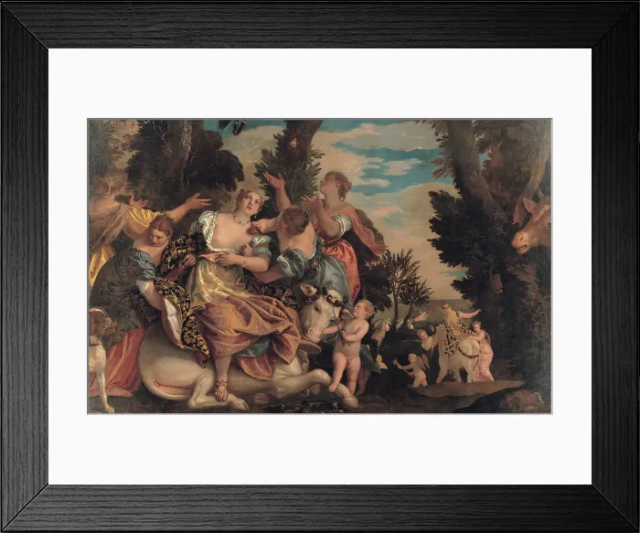 Framed Print : The Rape of Europa, 1582-1584. Creator: Veronese, Paolo (1528-1588) Framed Print : The Rape of Europa, 1582-1584. Creator: Veronese, Paolo (1528-1588)