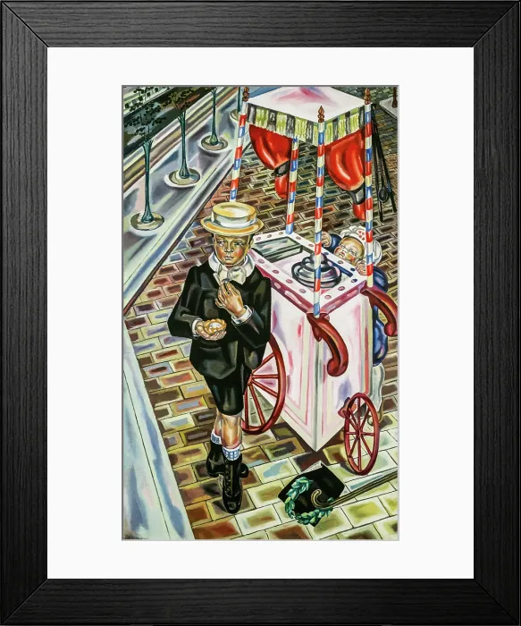 Framed Print : The Boy with Ice Cream, 1925. Creator: Blanchard, Maria (1881-1932) Framed Print : The Boy with Ice Cream, 1925. Creator: Blanchard, Maria (1881-1932)