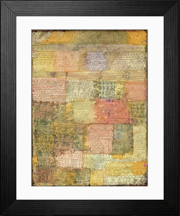 Framed Print : Florentine villa district (Florentinisches Villenviertel), 1926. Creator: Klee, Paul (1879-1940) Framed Print : Florentine villa district (Florentinisches Villenviertel), 1926. Creator: Klee, Paul (1879-1940)