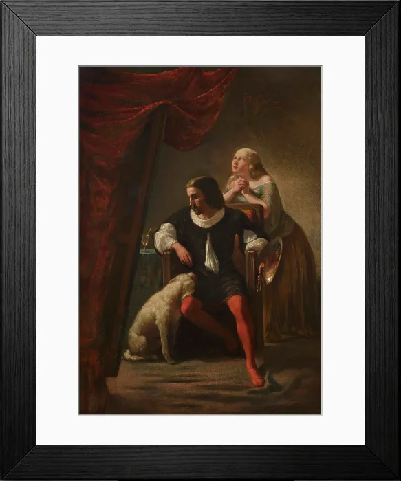 Framed Print : La convalescence. Creator: Chifflart, Francois (1825-1901) Framed Print : La convalescence. Creator: Chifflart, Francois (1825-1901)