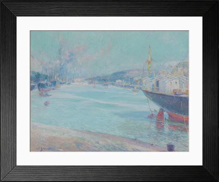 Framed Print : The Estuary at Desierto, 1897. Creator: Guiard, Adolfo (1860-1916) Framed Print : The Estuary at Desierto, 1897. Creator: Guiard, Adolfo (1860-1916)