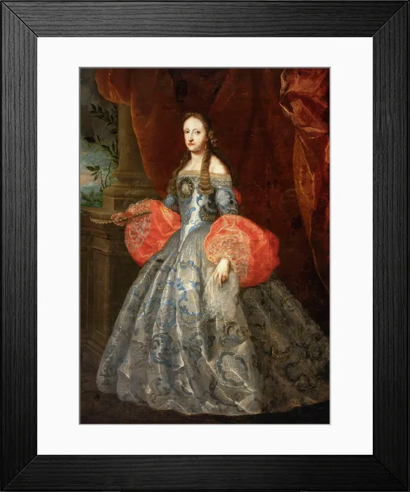 Framed Print : Princess Maria Anna of Neuburg (1667-1740), Queen of Spain, c1690-1692. Creator: Coello, Claudio (1642-1693) Framed Print : Princess Maria Anna of Neuburg (1667-1740), Queen of Spain, c1690-1692. Creator: Coello, Claudio (1642-1693)