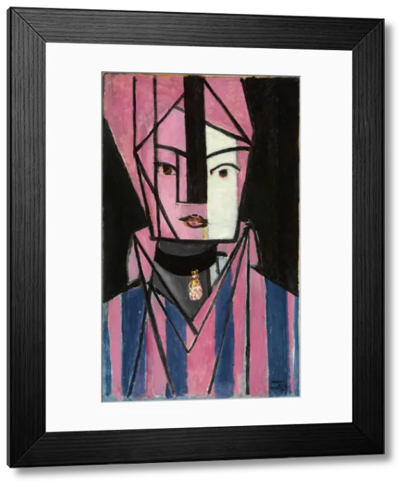 Framed Print : Tete blanche et rose, 1914-1915. Creator: Matisse, Henri (1869-1954) Framed Print : Tete blanche et rose, 1914-1915. Creator: Matisse, Henri (1869-1954)