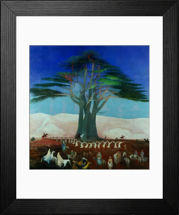 Framed Print : Pilgrimage to the Cedars of Lebanon, 1907. Creator: Kosztka Csontvary, Tivadar (1853-1919)
