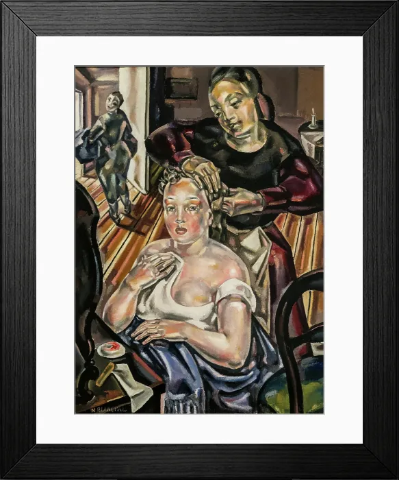 Framed Print : The Toilet, 1924. Creator: Blanchard, Maria (1881-1932) Framed Print : The Toilet, 1924. Creator: Blanchard, Maria (1881-1932)