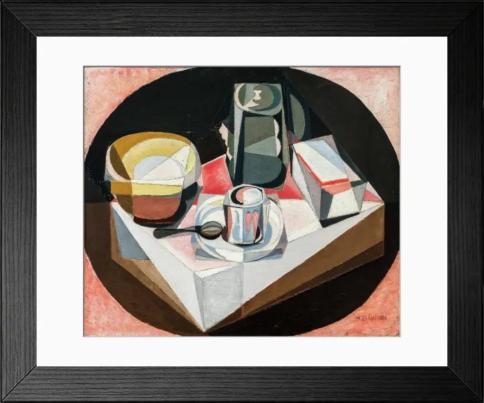 Framed Print : Still life, c1917. Creator: Blanchard, Maria (1881-1932) Framed Print : Still life, c1917. Creator: Blanchard, Maria (1881-1932)