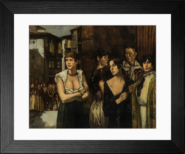 Framed Print : Women of life, c1915-1917. Creator: Gutierrez-Solana, Jose (1886-1945) Framed Print : Women of life, c1915-1917. Creator: Gutierrez-Solana, Jose (1886-1945)