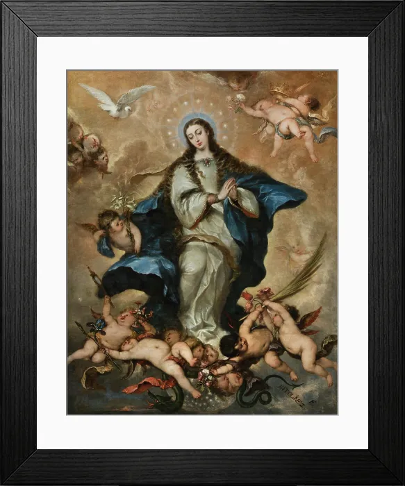 Framed Print : The Immaculate Conception, c1665. Creator: Antolinez, Jose (1635-1675) Framed Print : The Immaculate Conception, c1665. Creator: Antolinez, Jose (1635-1675)
