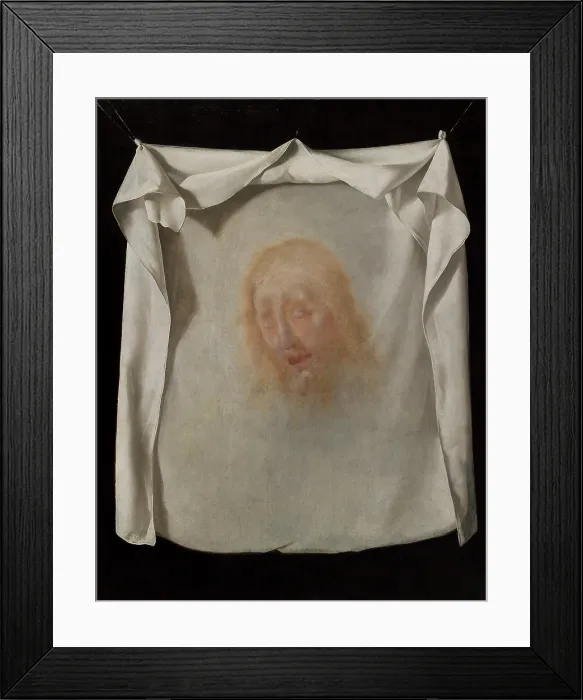 Framed Print : The Holy Face, c1660. Creator: Zurbaran, Francisco, de (1598-1664) Framed Print : The Holy Face, c1660. Creator: Zurbaran, Francisco, de (1598-1664)