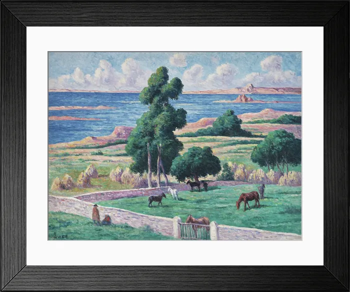 Framed Print : Ile a bois, Kermouster, Lezardrieux, 1914. Creator: Luce, Maximilien (1858-1941) Framed Print : Ile a bois, Kermouster, Lezardrieux, 1914. Creator: Luce, Maximilien (1858-1941)