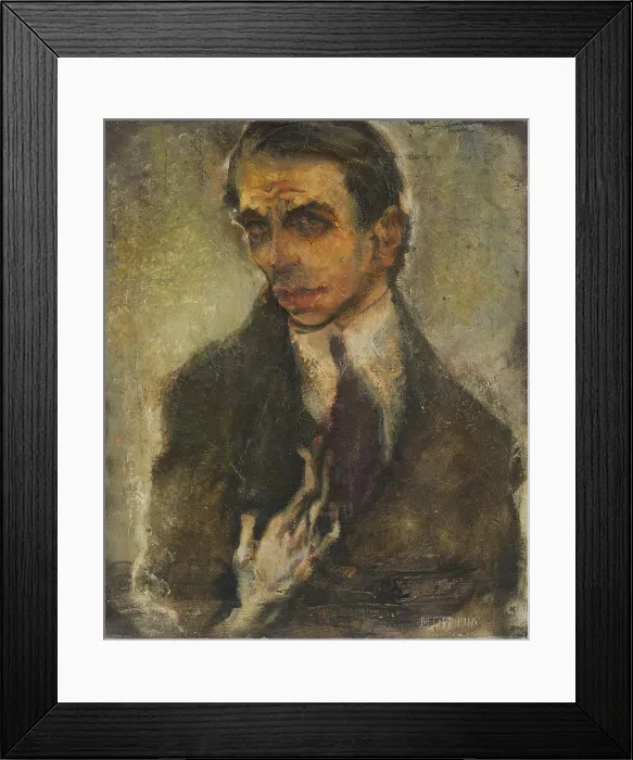 Framed Print : Self-portrait, 1911. Creator: Oppenheimer, Max (1885-1954) Framed Print : Self-portrait, 1911. Creator: Oppenheimer, Max (1885-1954)
