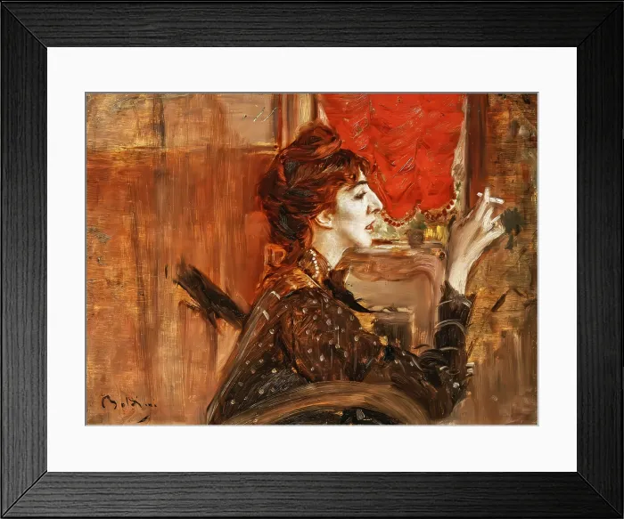 Framed Print : La tenda rossa (The red tent), 1904. Creator: Boldini, Giovanni (1842-1931) Framed Print : La tenda rossa (The red tent), 1904. Creator: Boldini, Giovanni (1842-1931)