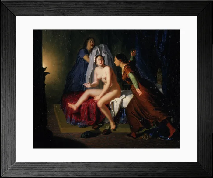 Framed Print : La fuga della regina Bianc(The Escape of the queen Blanche of Navarre), 1850. Creator: Patania, Giuseppe (1780-1852) Framed Print : La fuga della regina Bianc(The Escape of the queen Blanche of Navarre), 1850. Creator: Patania, Giuseppe (1780-1852)