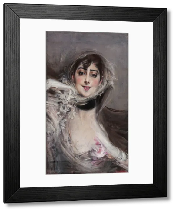 Framed Print : Portrait of Emiliana Concha de Ossa, c1901. Creator: Boldini, Giovanni (1842-1931) Framed Print : Portrait of Emiliana Concha de Ossa, c1901. Creator: Boldini, Giovanni (1842-1931)
