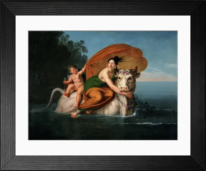 Framed Print : The Rape of Europa, 1828-1829. Creator: Patania, Giuseppe (1780-1852) Framed Print : The Rape of Europa, 1828-1829. Creator: Patania, Giuseppe (1780-1852)
