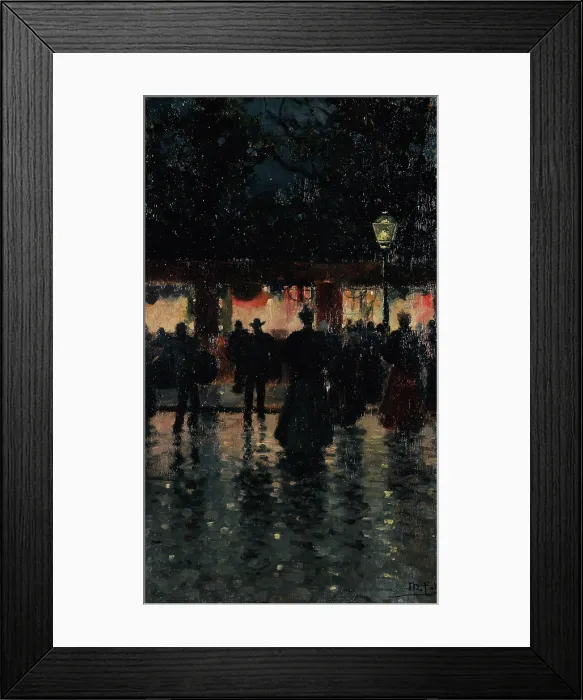 Framed Print : La fiera dei morti (The Fair of the Dead), 1914. Creator: Catti, Michele (1855-1914)