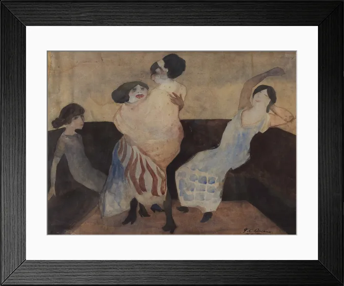 Framed Print : Women Dancing, c1913. Creator: Orozco, Jose Clemente (1883-1949) Framed Print : Women Dancing, c1913. Creator: Orozco, Jose Clemente (1883-1949)