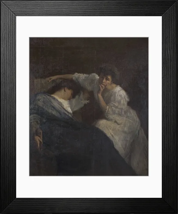 Framed Print : A Shadow, 1908. Creator: De Stefani, Vincenzo (1859-1937) Framed Print : A Shadow, 1908. Creator: De Stefani, Vincenzo (1859-1937)