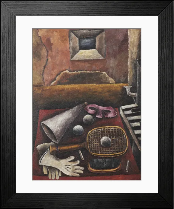 Framed Print : The Racket, 1938. Creator: Izquierdo, Maria (1902-1955) Framed Print : The Racket, 1938. Creator: Izquierdo, Maria (1902-1955)