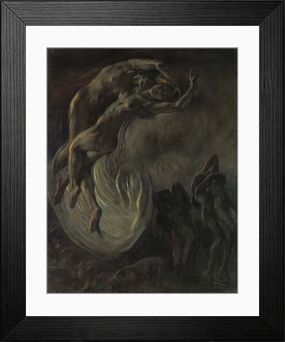 Framed Print : Paolo and Francesc(The Damned), 1925-1941. Creator: Dall'Oca Bianca, Angelo (1858-1942). Paolo and Francesc(The Damned), 1925-1941 Framed Print : Paolo and Francesc(The Damned), 1925-1941. Creator: Dall'Oca Bianca, Angelo (1858-1942). Paolo and Francesc(The Damned), 1925-1941